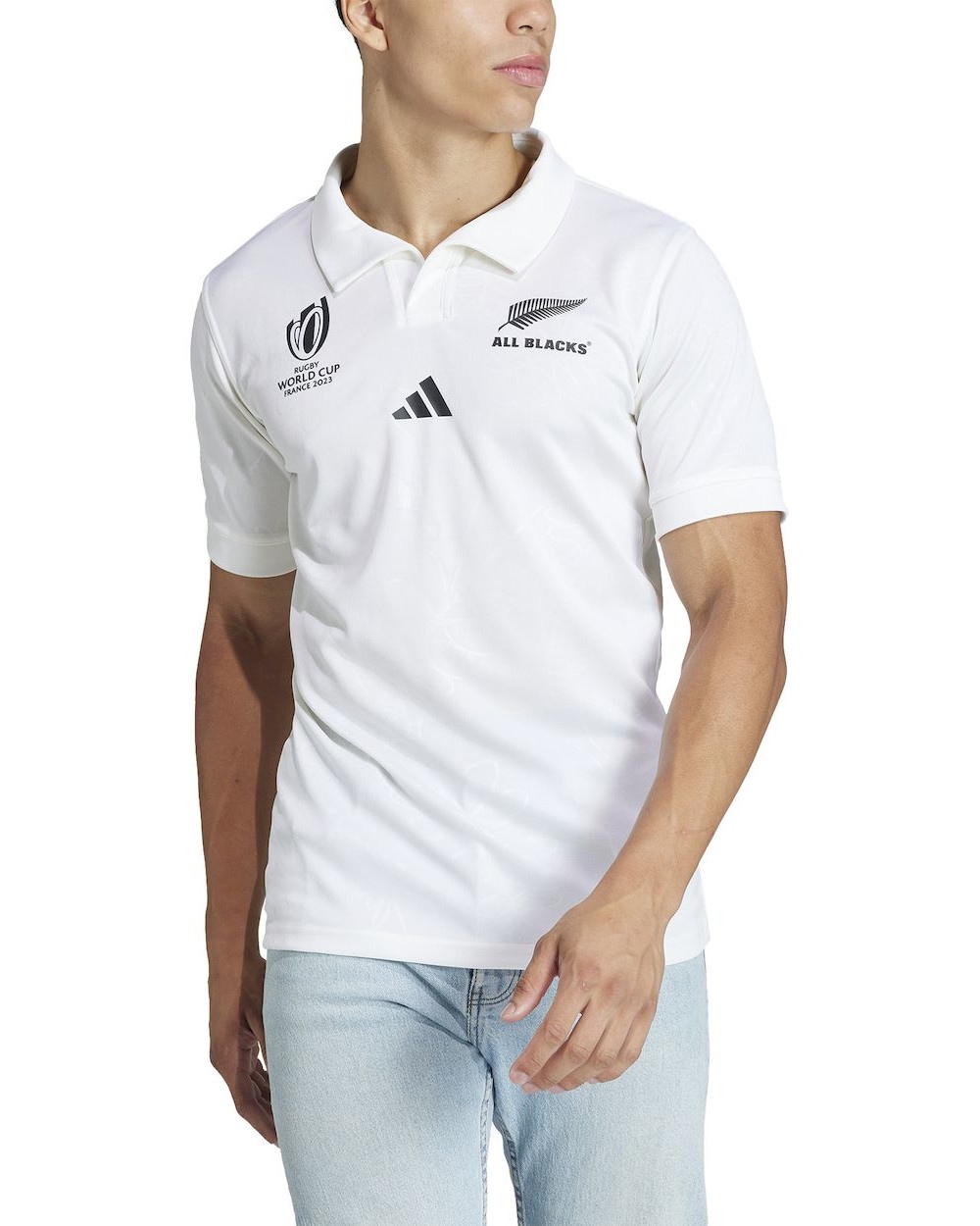  All Blacks New Zealand Adidas Maglia Calcio Bianco RWC 2023