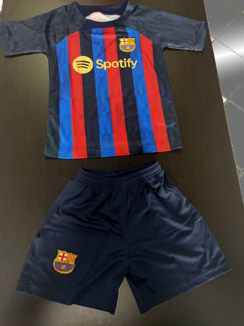 Barcellona No Brand Kit Set Completo Calcio Bambino Ragazzo 2022 23 Home
