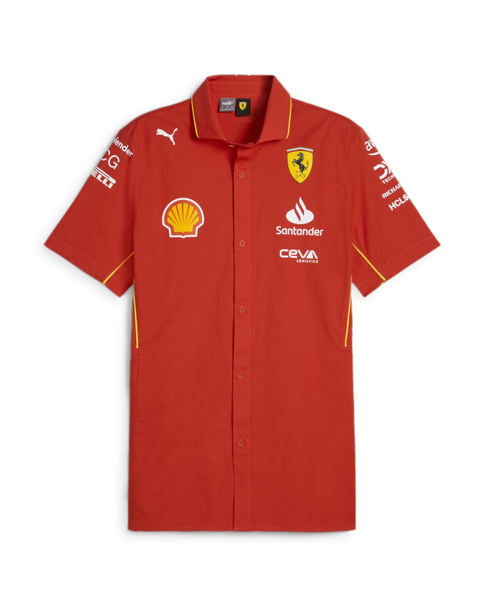  Ferrari Puma Camicia T-shirt UOMO Rosso Cotone F1 Team maniche corte 2024