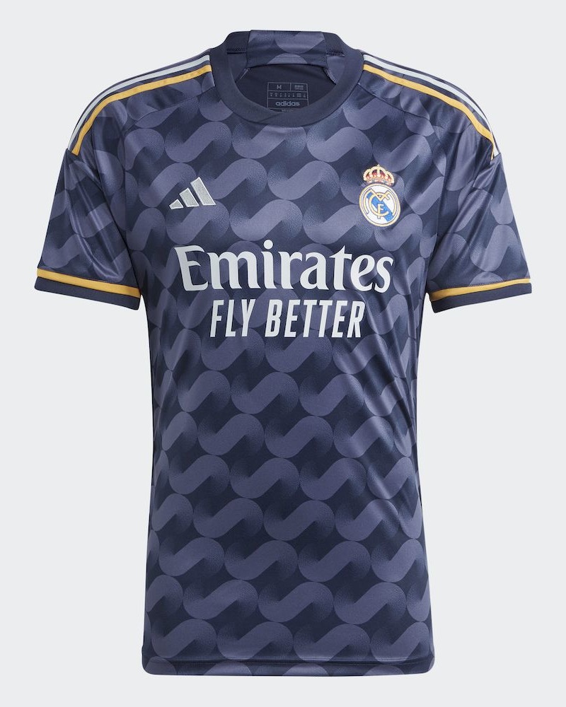  Real Madrid Adidas Maglia Calcio maniche corte Blu 2023 24 Away