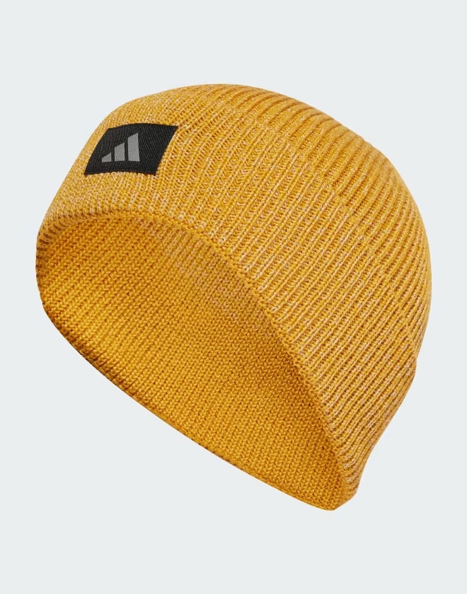  Adidas Cappello Berretto Giallo Woolie Beanie RUNNING COLD.RDY REFLECTIVE
