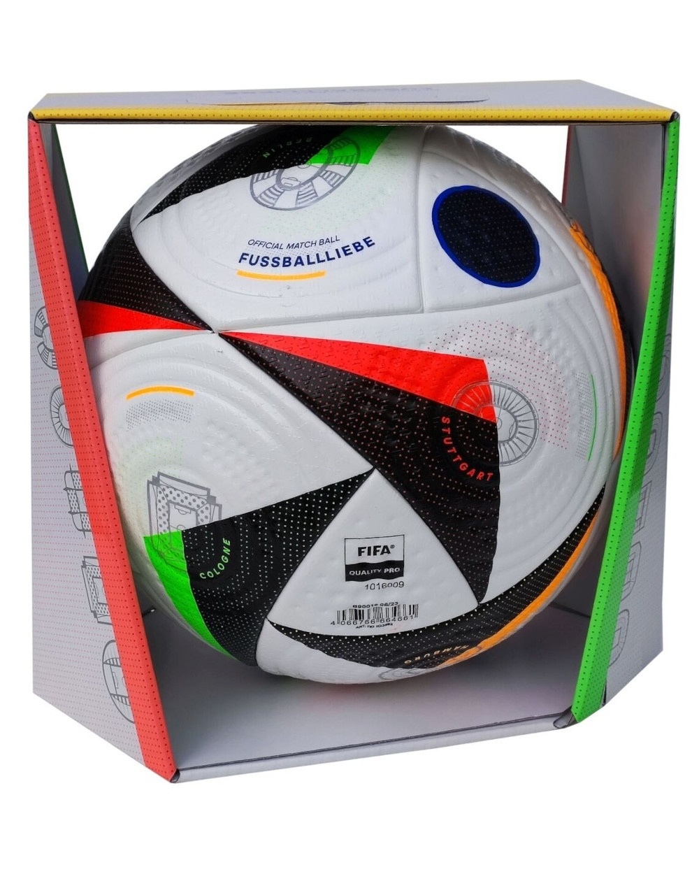  Adidas Pallone Calcio EURO 2024 FUSSBALLLIEBE PRO OMB Officiale match ball