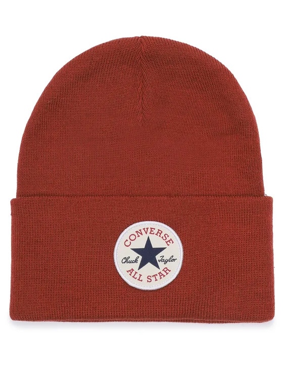  Converse Cappello Berretto Rosso Woolie Beanie Chuck Taylor all star patch
