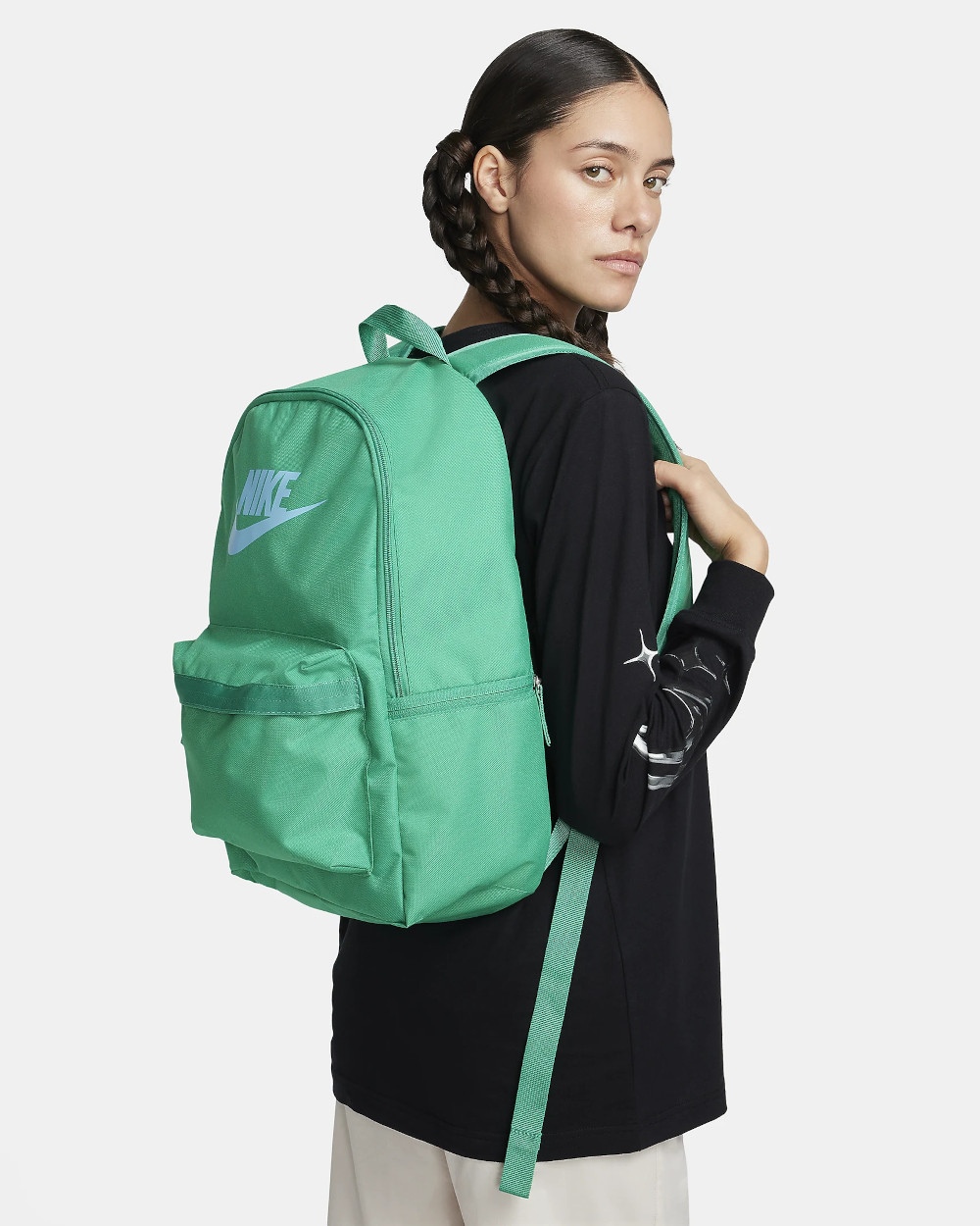  Nike Zaino Bag Backpack Verde Unisex Heritage