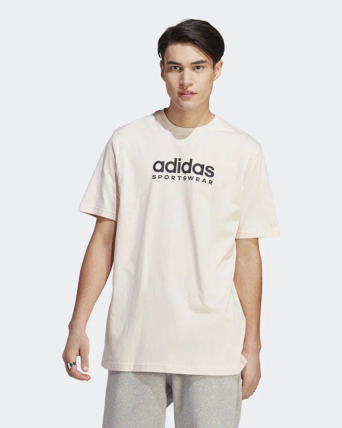  T-Shirt maglia maglietta UOMO Adidas Bianco All SZN Graphic Cotone