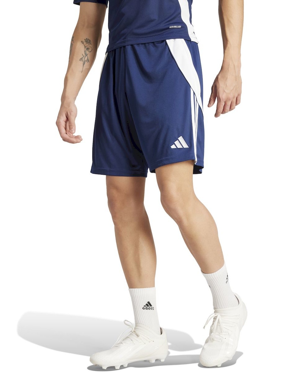  Pantaloncini Shorts UOMO Adidas Tiro 24 Blu TASCHE con ZIP Poliestere Aeroready