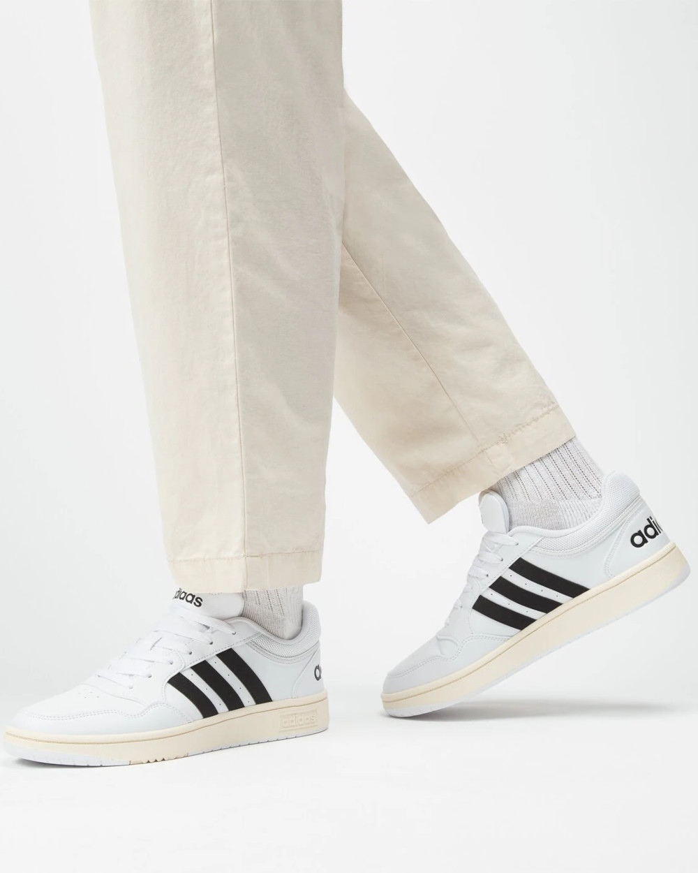  Scarpe Sneakers UOMO Adidas Court HOOPS 3.0 Low Classic Vintage Bianco
