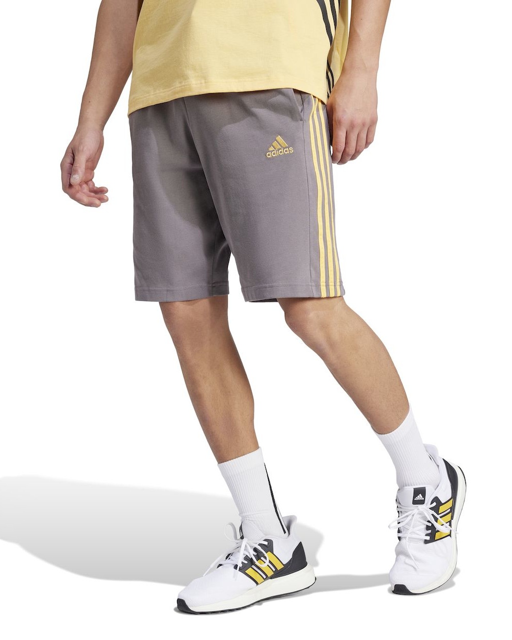  Pantaloncini Shorts UOMO Adidas Essentials Single Jersey 3-Stripes