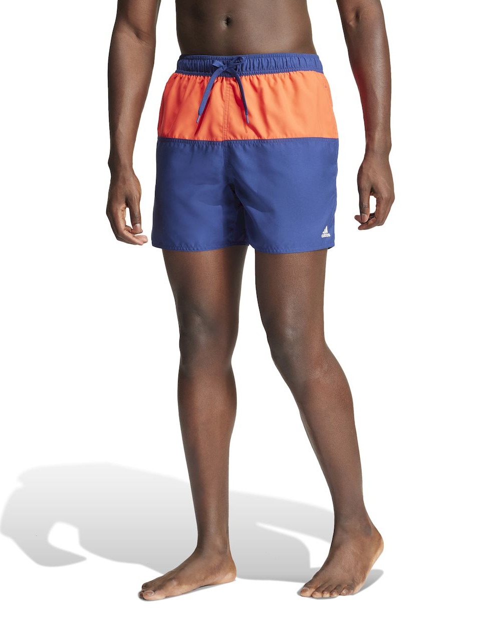  Costume da Bagno pantaloncini shorts UOMO Adidas Colorblock CLX Blu Arancione