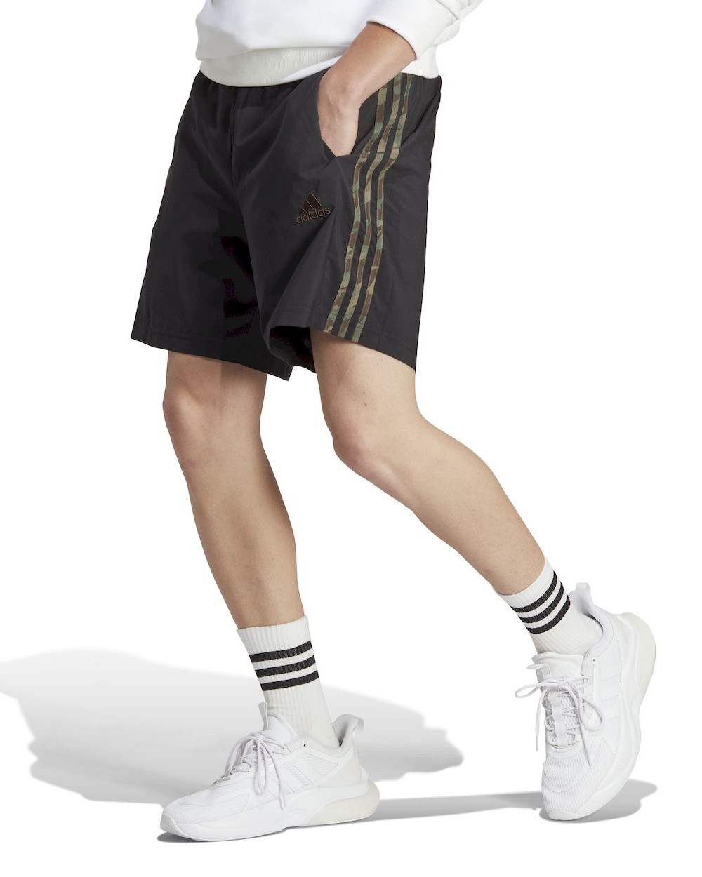  Pantaloncini Shorts UOMO Adidas 3 Stripes Chelsea Woven Nero