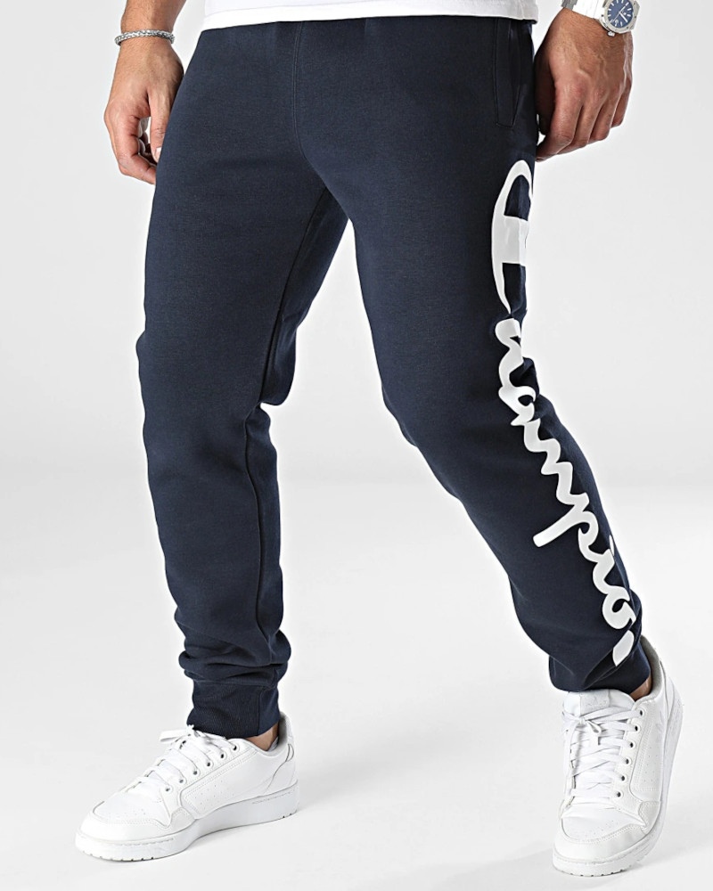  Pantaloni tuta Pants UOMO Champion jogging Blu con tasche Cotone Felpato