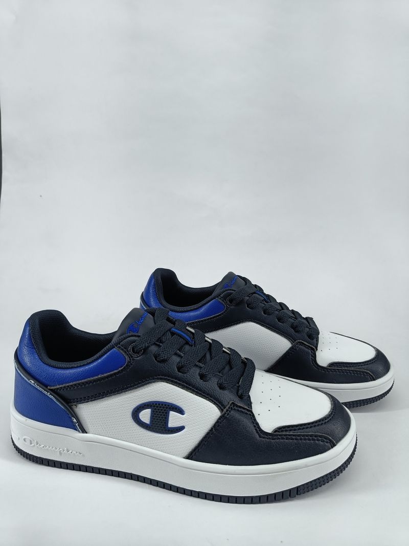  Scarpe Sneakers UOMO Champion Bianco Blu nero REBOUND 2.0 LOW Lifestyle