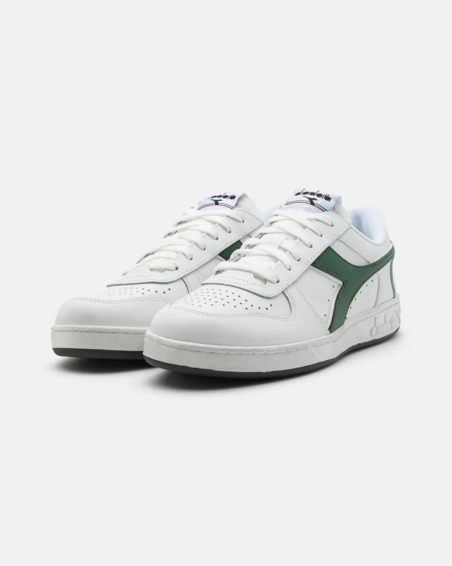  Scarpe Sneakers UOMO Diadora Bianco Verde MAGIC BASKET LOW ICONA