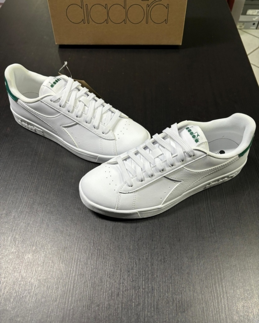  Scarpe Sneakers UOMO Diadora Torneo Bianco Verde Court