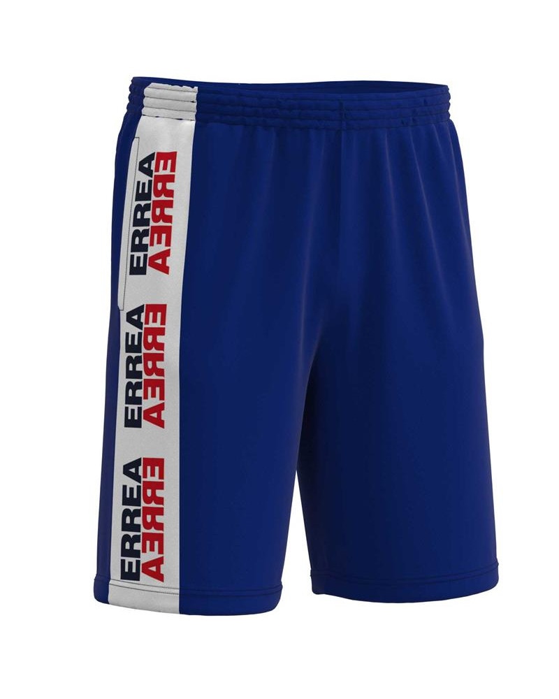  Pantaloncini Shorts UOMO Errea Blu con tasche Essentials Logo Tape