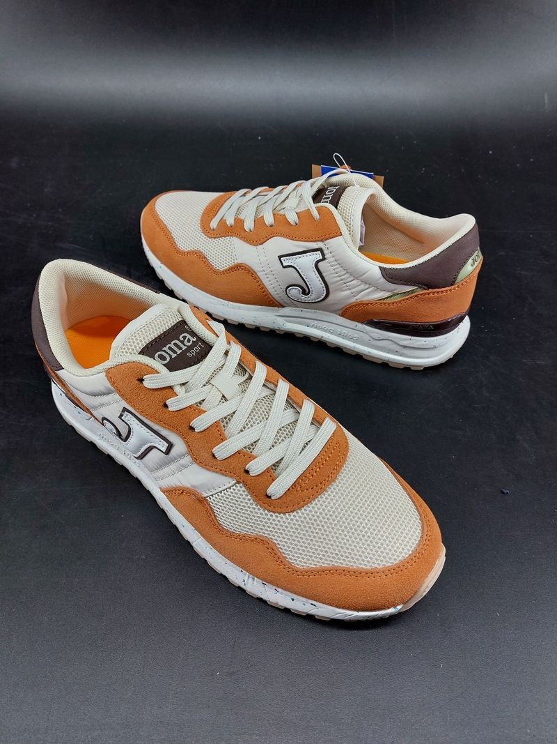  Scarpe Sneakers UOMO Joma Classic Beige Arancione C.367 MEN 2324 Lifestyle