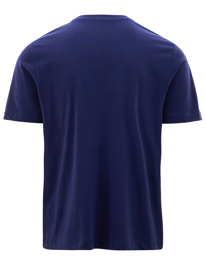  T-shirt maglia maglietta UOMO Kappa Banda 222 Blu LOGO EDIZ . Cotone Jersey