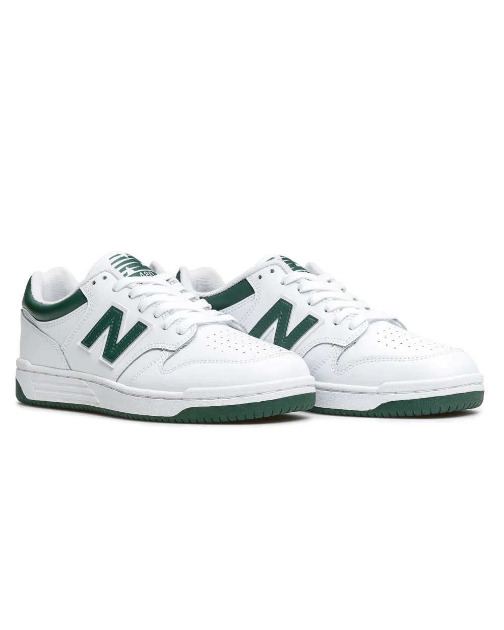  Scarpe Sneakers Unisex New Balance 480 Bianco Verde Lifestyle Tempo Libero