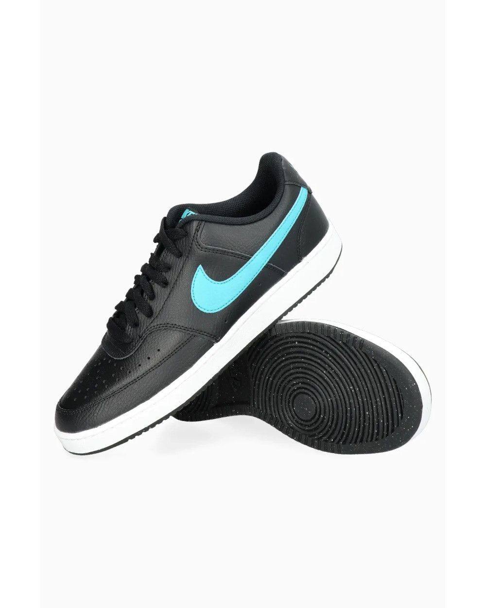  Scarpe Sneakers UOMO Nike Court Vision Low Nero Azzurro Sportswear