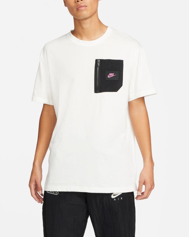  T-shirt maglia maglietta UOMO Nike Bianco Sportswear Dri-FIT Cotone