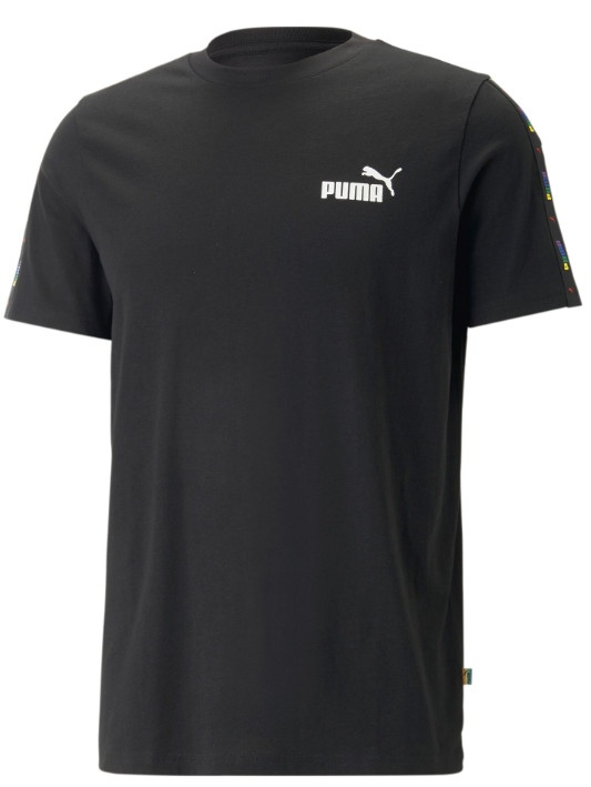  T-shirt maglia maglietta UOMO Puma Nero Ess TAPE LOVE IS LOV Cotone lifestyle