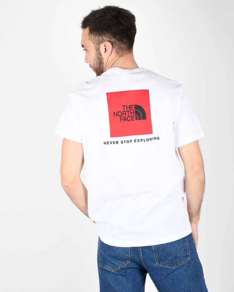  T-shirt maglia maglietta UOMO The North Face Bianco REDBOX Tee Cotone Lifestyle