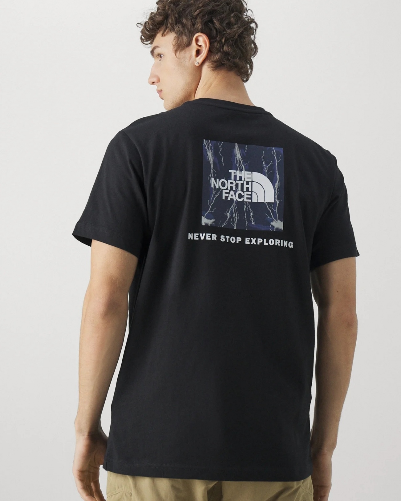  T-Shirt Maglia maglietta UOMO The North Face Nero Blue REDBOX Tee Cotone