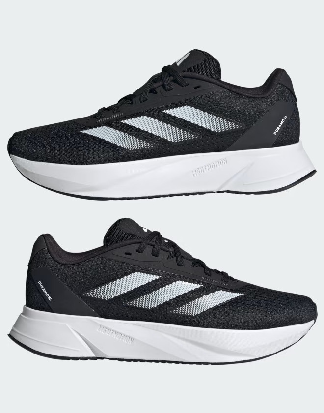  Scarpe running jogging Sneakers DONNA Adidas Duramo SL W Nero Bianco