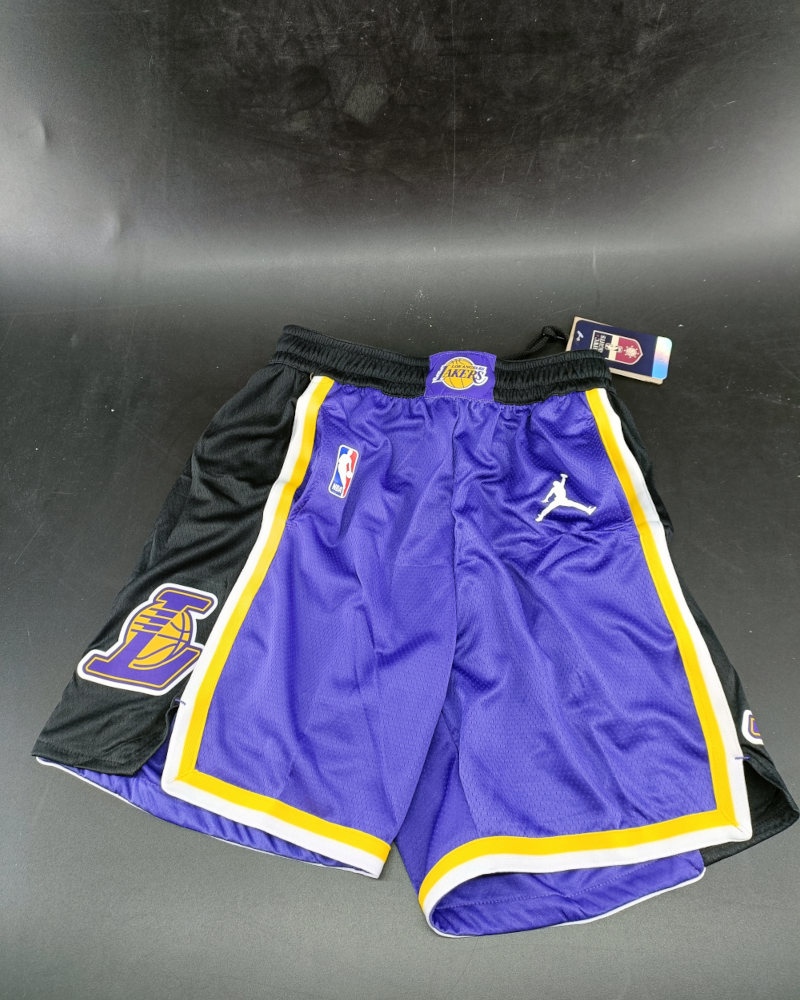  Pantaloncini Shorts UOMO Nike Los Angeles Lakers JORDAN Anthony NBA Viola