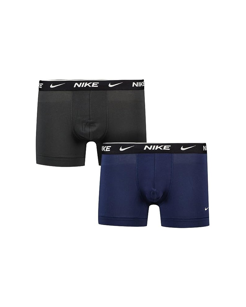  Intimo Boxer mutande UOMO Nike Underwear BRIEF 2 PACK Culotte Nero Blue cotone