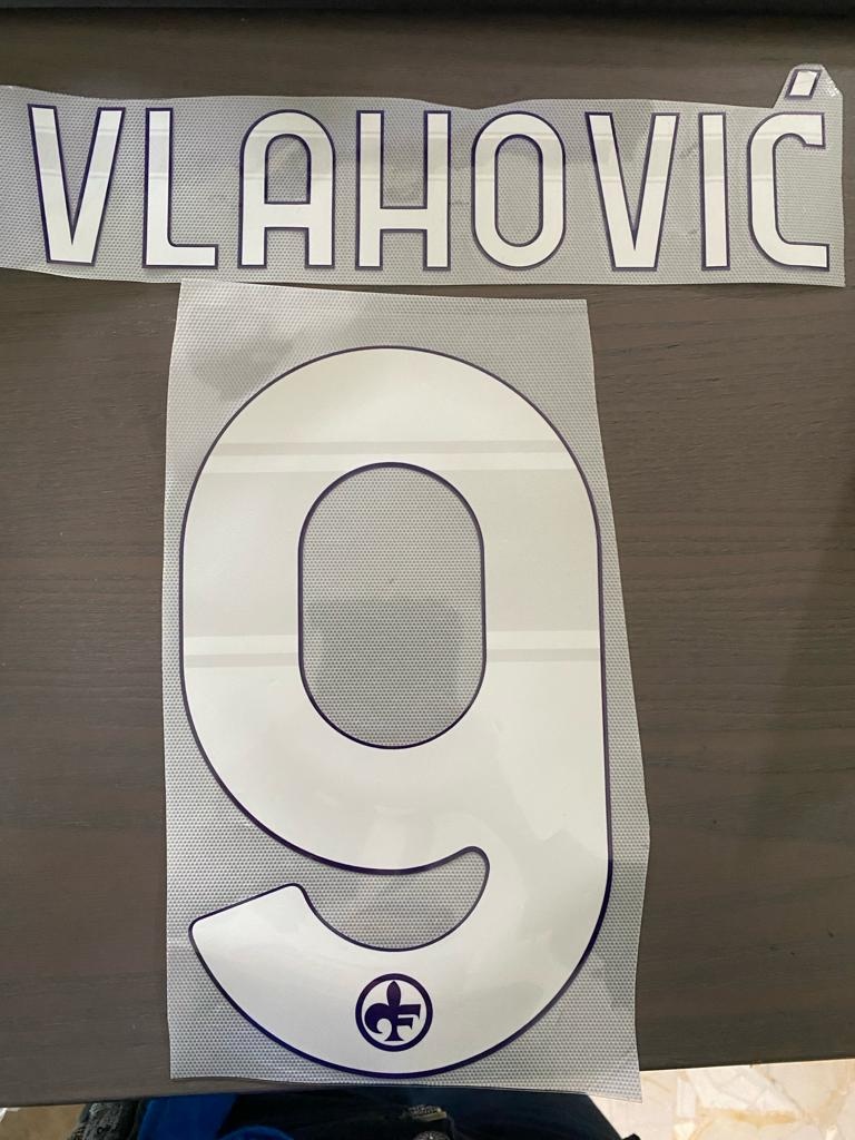  Fiorentina Kit Personalizzazione Nameset x maglia Home 21/22 Vlahovic 9