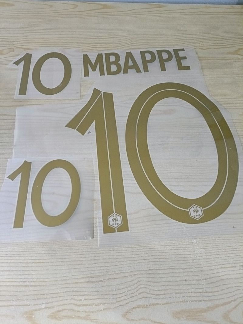  Francia Kit Personalizzazione Nameset x maglia shorts calcio Mbappe 10 Home