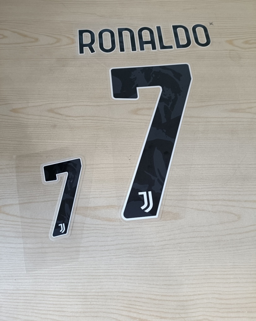  Juventus Kit Personalizzazione Nameset x maglia Ronaldo 7 2020 21 Home PVC