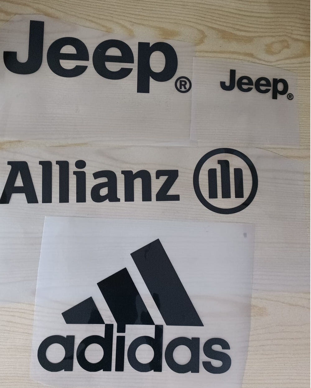  Juventus kit patches Sponsor Commerciale 2024 Allianz Jeep Adidas PVC