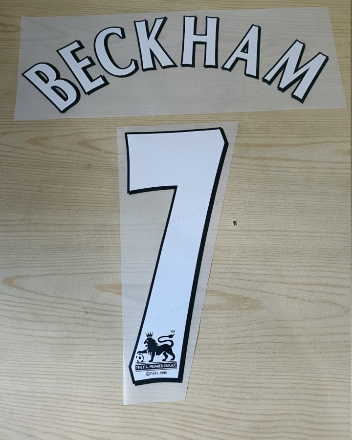  Manchester United Kit Personalizzazione Nameset x maglia calcio Beckham 7 Home
