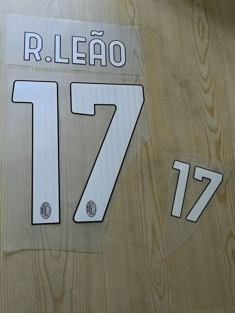  Ac Milan Kit Personalizzazione x maglia pantaloncini R.LEAO 17 Home 2021 22