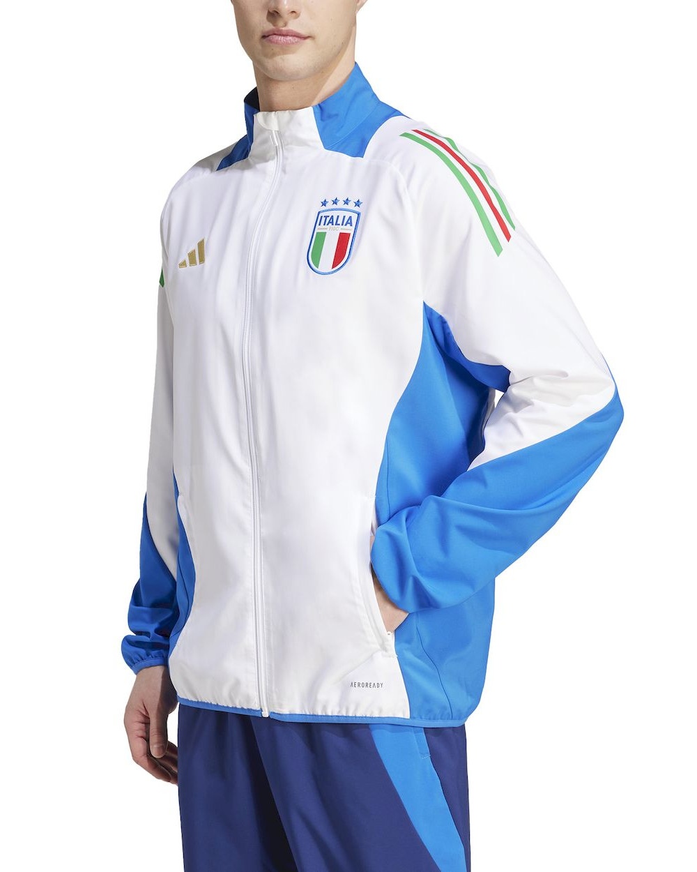  Italia Italy FIGC Adidas Giacca Tuta rappresentanza Euro 2024 Presentation UOMO