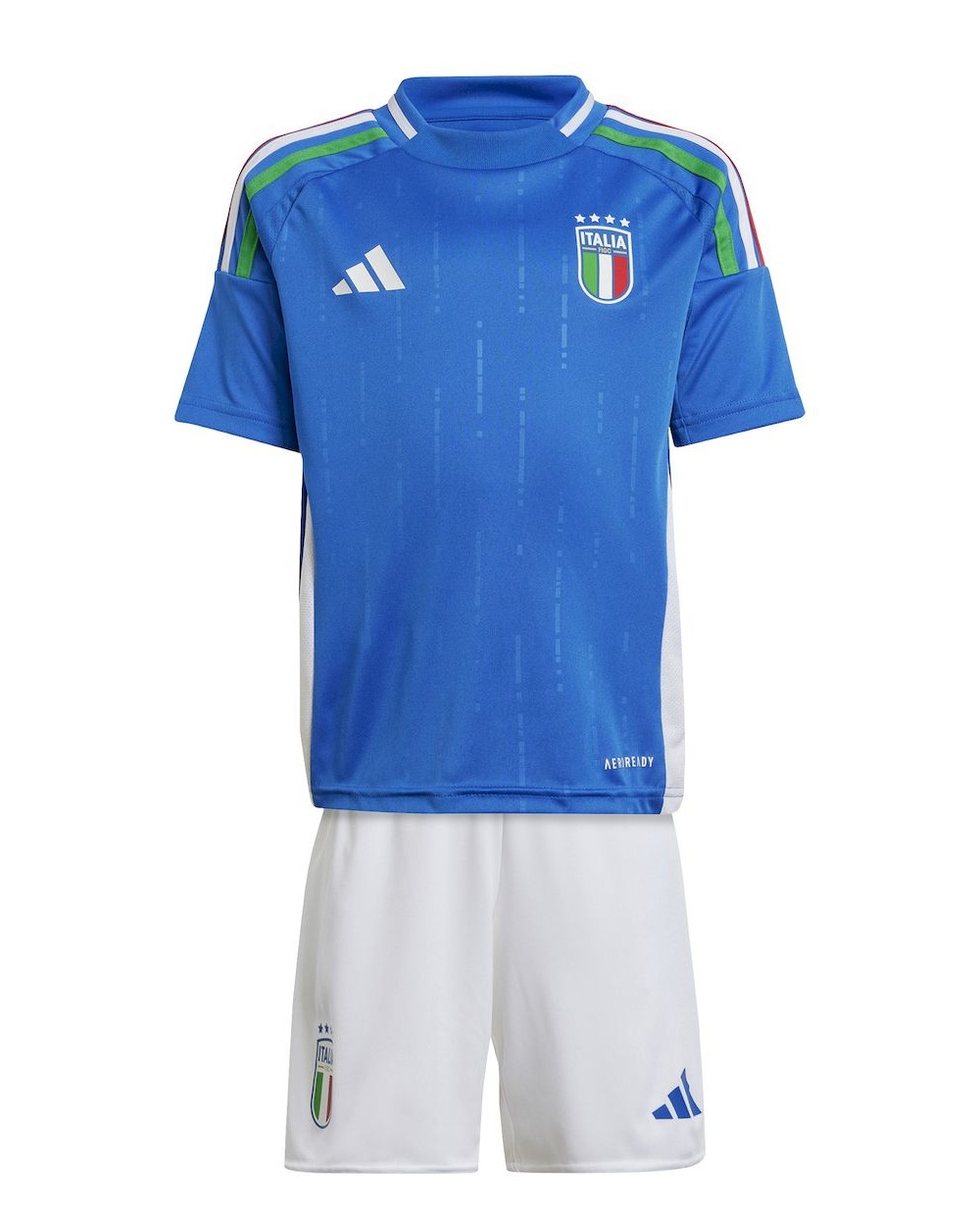  Italia Italy FIGC Adidas Completo Calcio mini baby kit set Bambino Azzurro Home