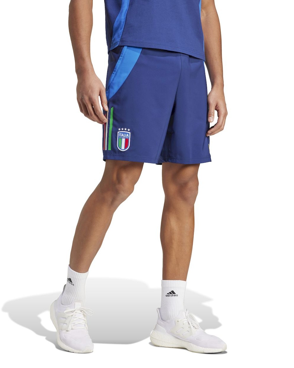  Italia Italy FIGC Adidas Pantaloncini Shorts DownTime UOMO Blu Euro 2024