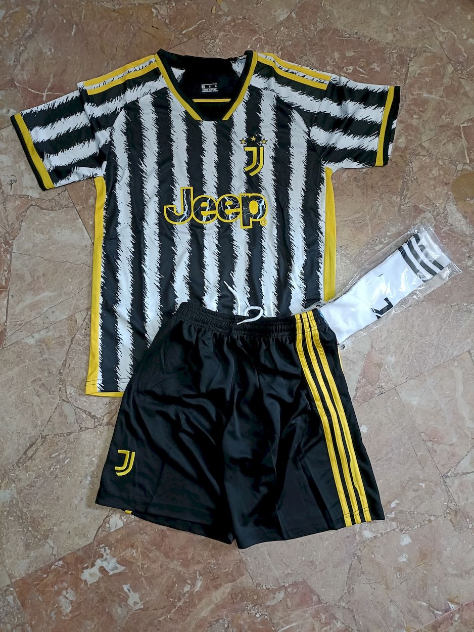 Juventus No Brand Completo kit Calcio Bianco Home 2023 24 Home