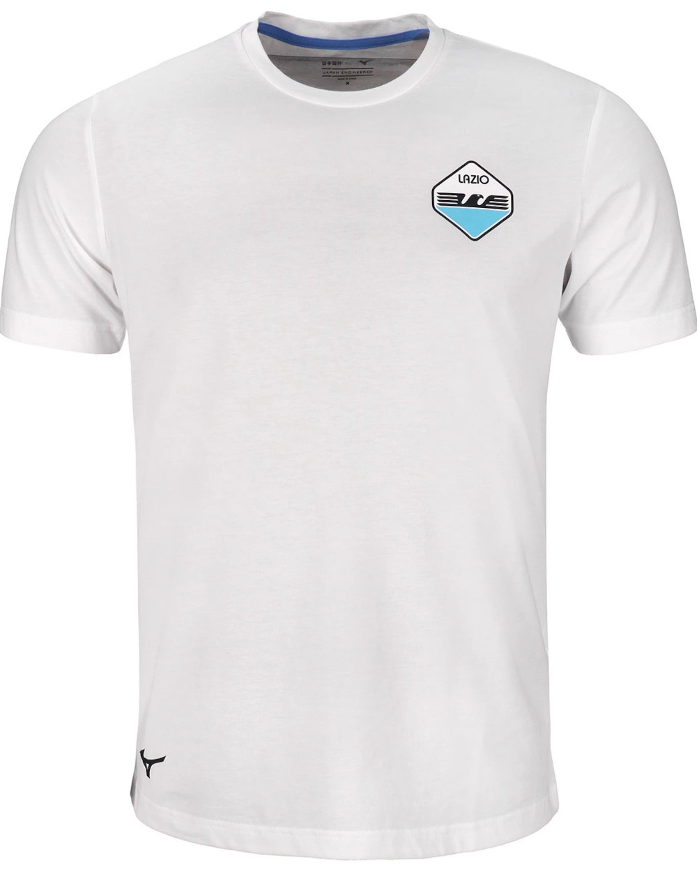  SS Lazio Mizuno T-shirt Maglia Maglietta Bianco Cotone FanWear 2023 24