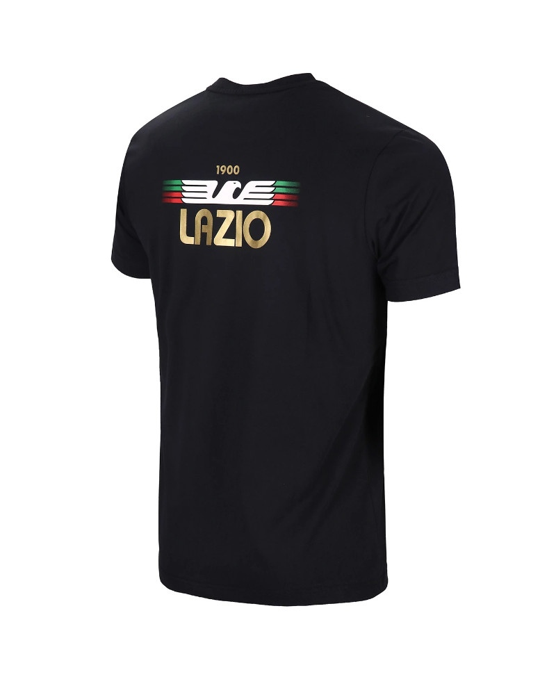  SS Lazio Mizuno T-shirt maglia maglietta 2023 24 Nero Cotone FanWear