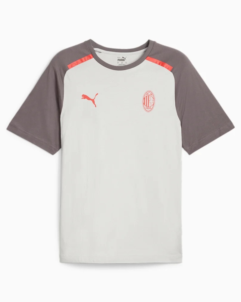  Ac Milan Puma T-shirt maglia Maglietta Grigio Cotone Jersey Casuals 2023 24