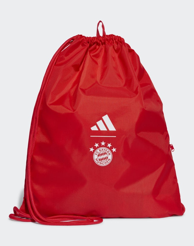  Bayern Monaco Adidas Sacca Rucksack Gymsack Borsa 2023 24 Rosso tasca con zip