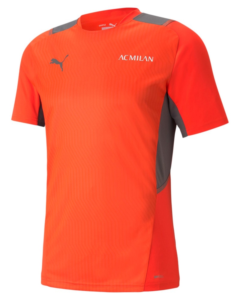  Ac Milan Puma Maglia Allenamento Training UOMO Arancione 2021 22