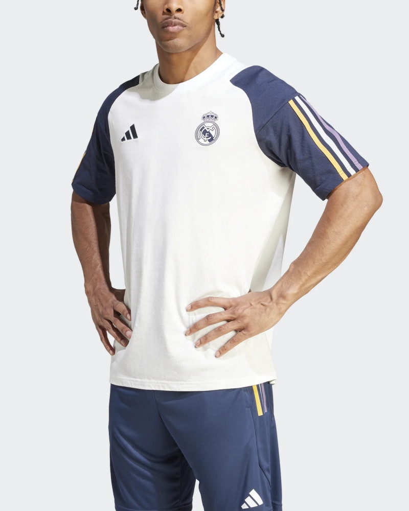  Real Madrid Adidas Maglia Allenamento Cotone Tiro 23 Tee UOMO Bianco 2023 24