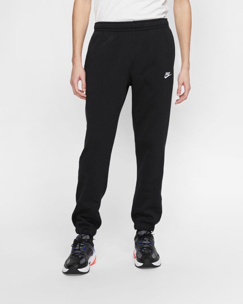  Nike Pantaloni tuta Pants NSW Club OH FT Nero con tasche Uomo Cotone Felpato
