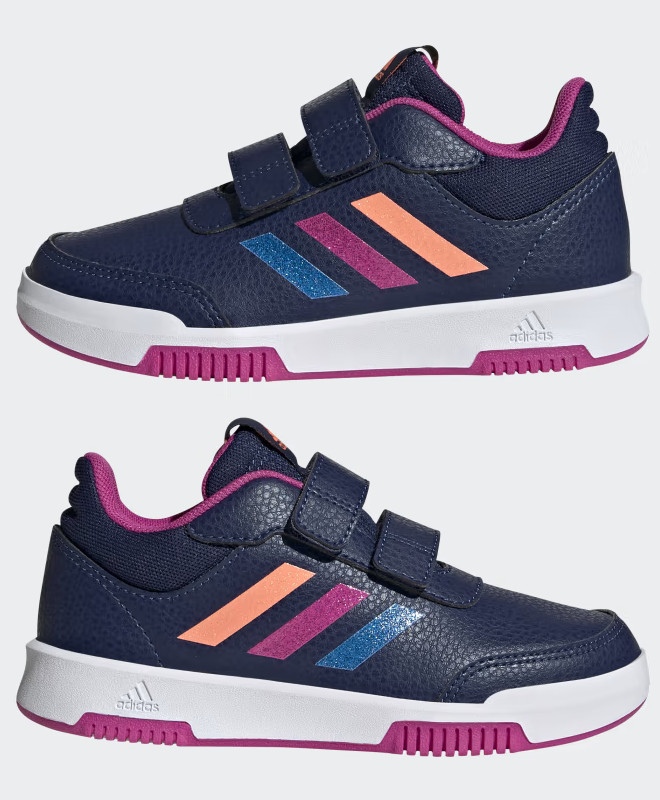  Scarpe Sneakers Bambini Ragazzi Adidas Tensaur Sport Feltro strappi Blu