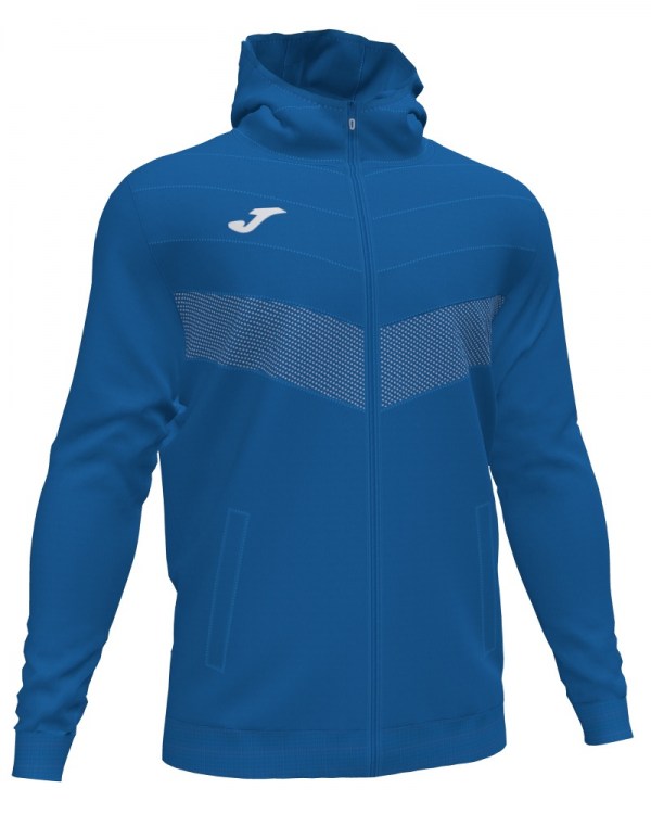  Joma Berna 2 Giacca Sportiva Light jacket Uomo con TASCHE a ZIP Cappuccio -Azzurro - 700