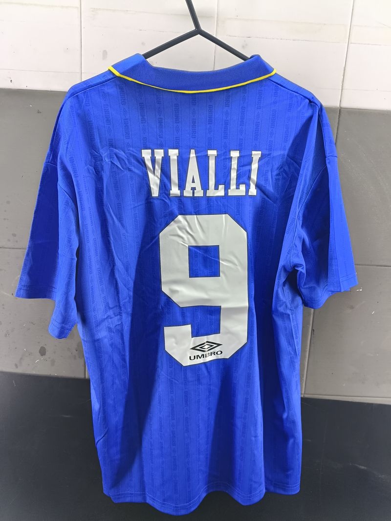 Football Jersey shirt CHELSEA FC UMBRO Home Blue Gianluca VIALLI 9